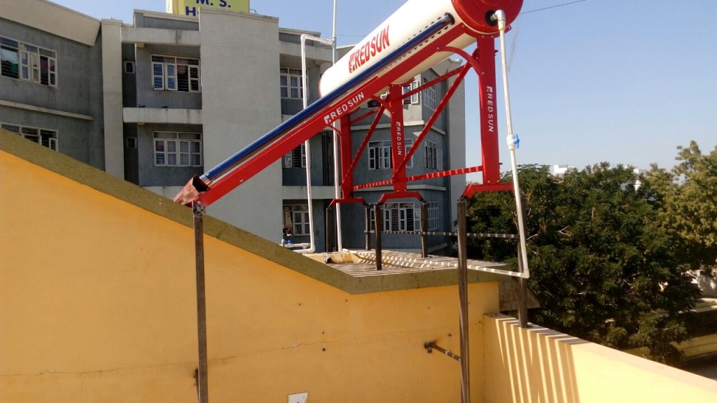 Installation of solar water heater