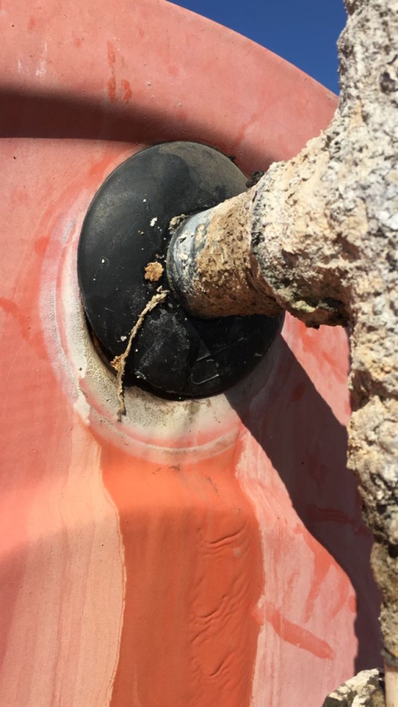 Excessive hard water affecting life of solar water heater