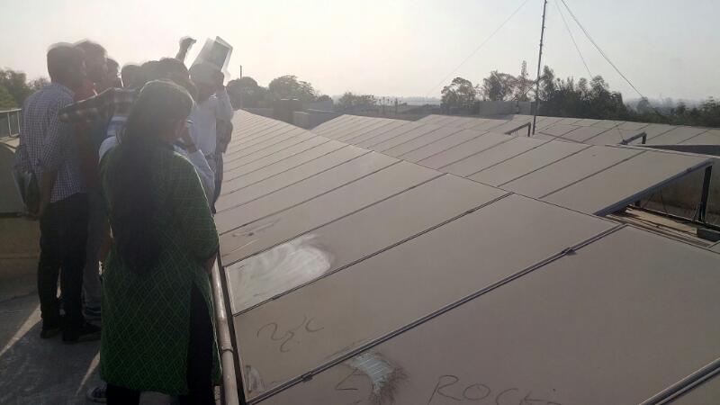 Live demonstration of On Grid solar power plant