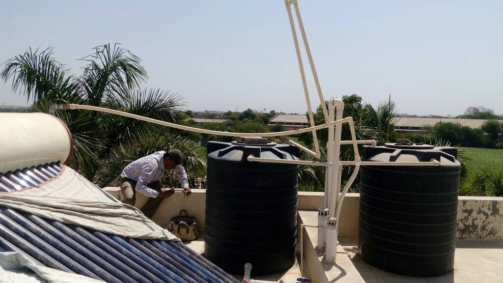 Defective plumbing work in Solar Water Heater