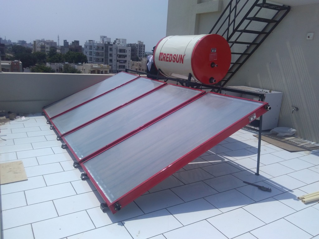pressurized solar water heater with Copper Collectors