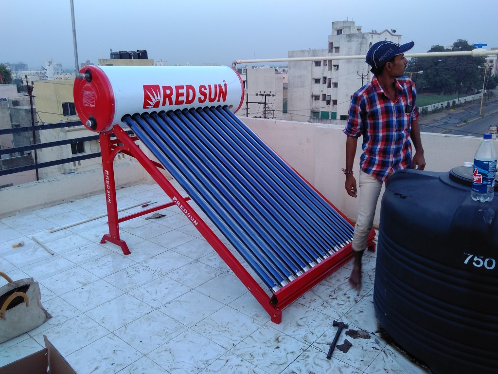 Tremendous Energy Saving from Solar Water heater in Chilly Winter