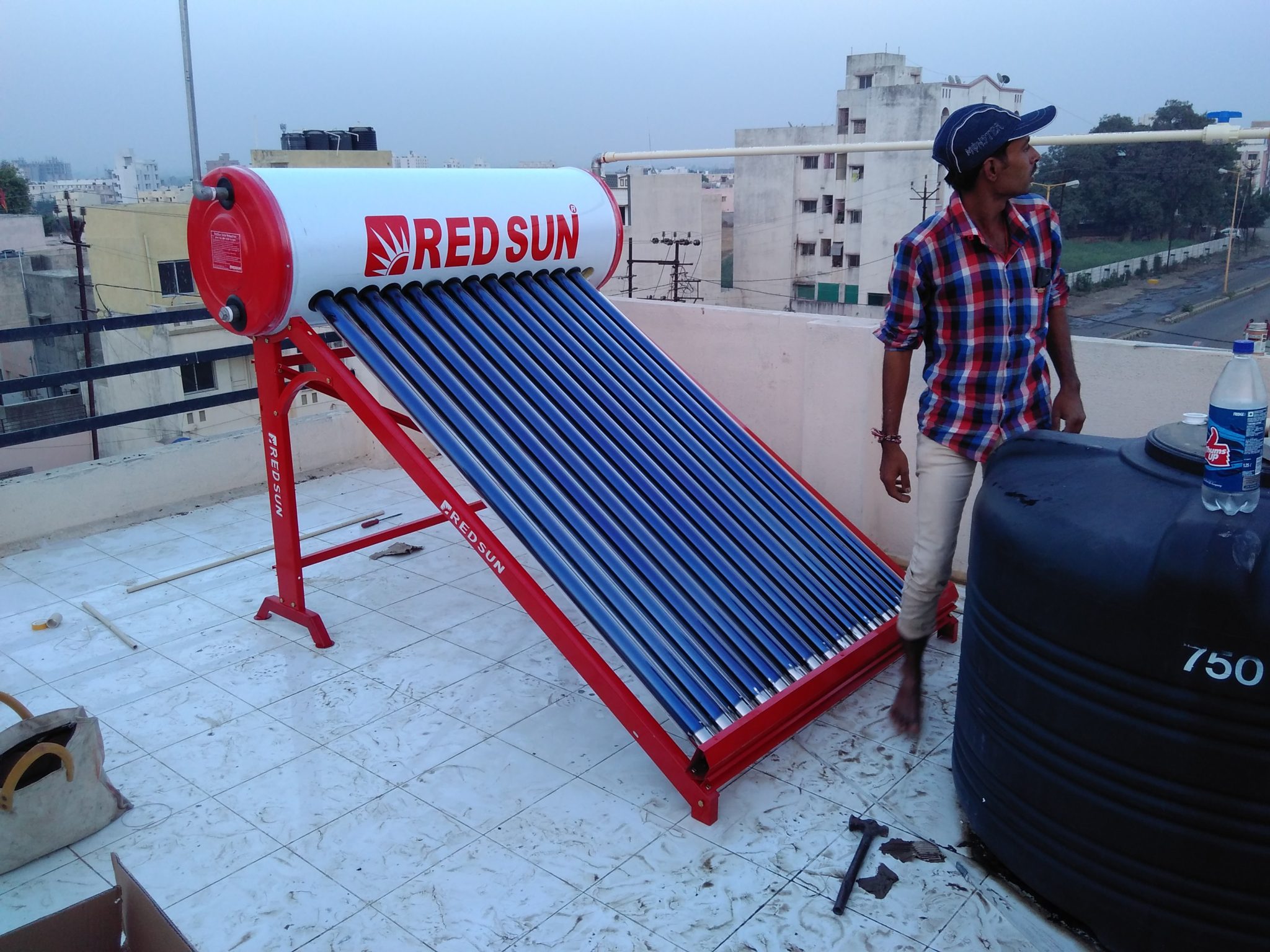 Tremendous Energy Saving from Solar Water heater in Chilly Winter