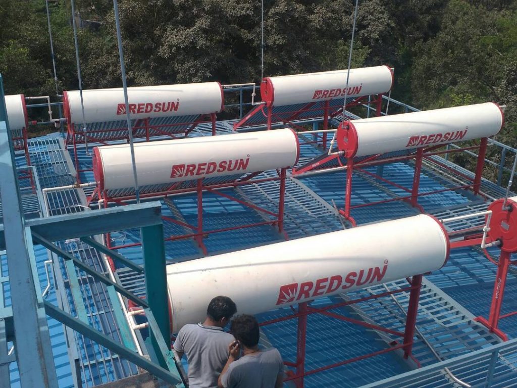 REDSUN solar water heater at Community Center Lonavala