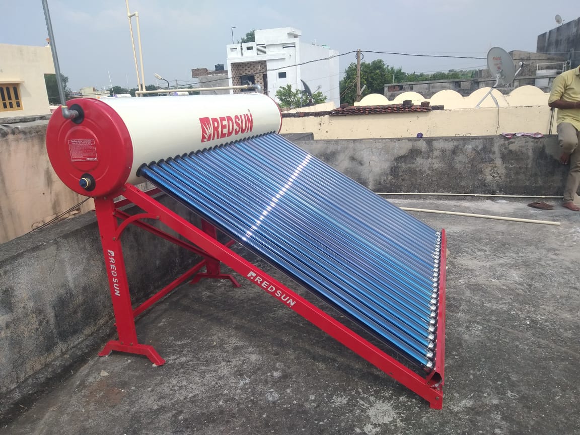 Redsun Solar Water Heater Side View