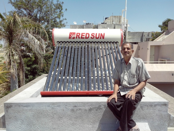 Solar Water Heater Installation 01